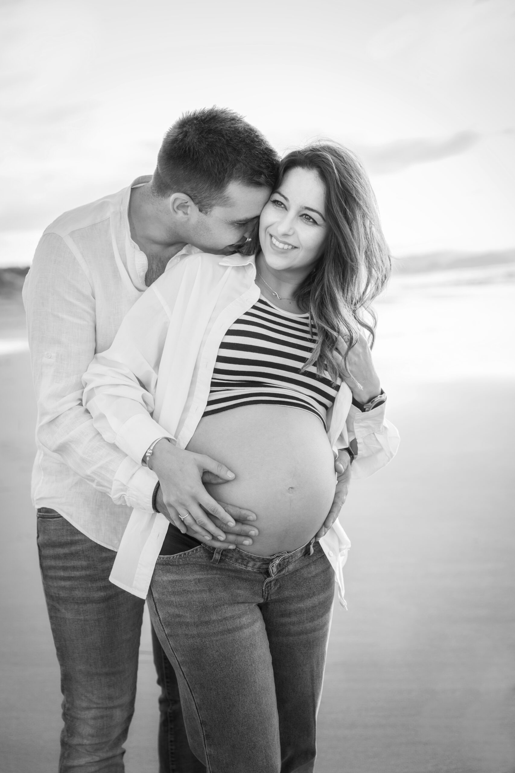 Fotografía natural de embarazo