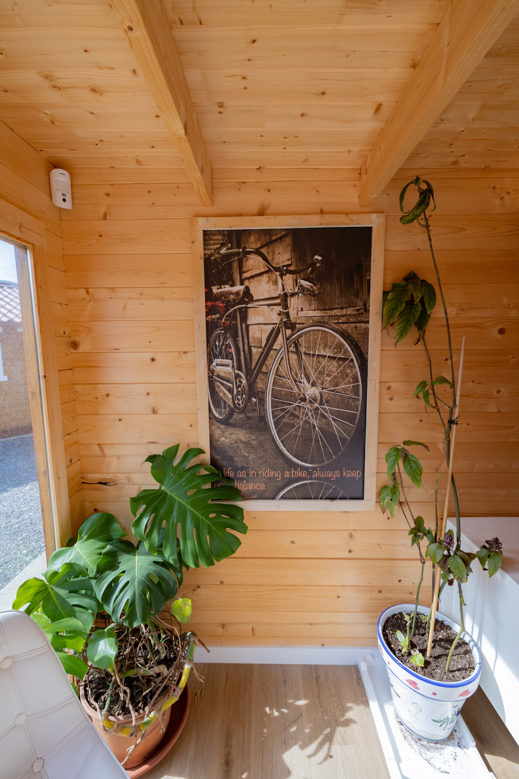 Luz natural en el interior de la habitación